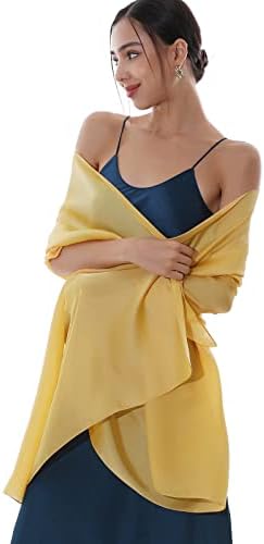 RIIQIICHY Scarfs for Women Pashmina Shawls and Wraps for Women Wedding like Chiffon Scarf for Neck