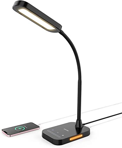 Lastar LED Desk Lamp, 12W Dimmable Table Lamp with USB Charging Port, 7 Brightness Levels, 5 Color...