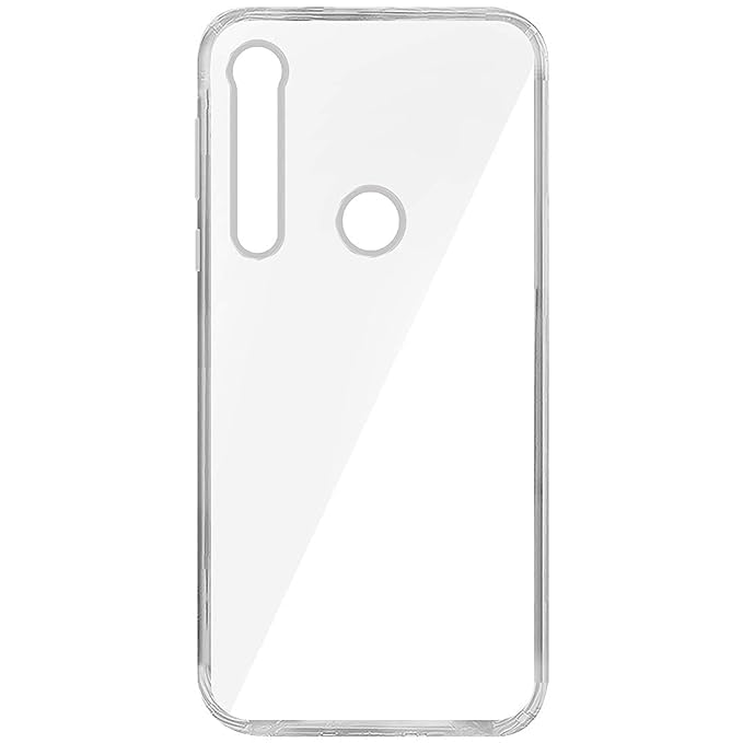 Image of COVERBLACK Rubber Back Cover for Moto One Macro-PAGS0005IN - Transparent