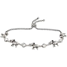 Alex and Ani Elephant Crystal Bolo Bracelet