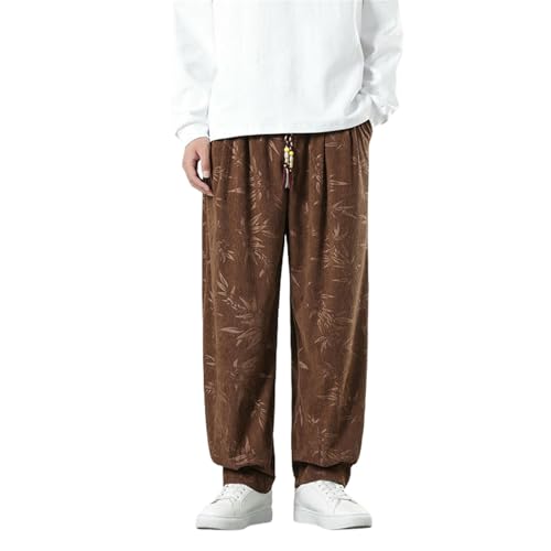 Pantalon style chinois homme ample en velours résolvant le manque de confort en hiver