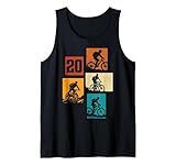 Vélo de montagne rétro pour anniversaire de 20 ans. Pour les garçons et les filles qui sont des cyclistes de VTT, des descentes et des cyclistes.