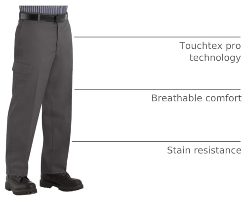 Image of Red Kap Men's Industrial Cargo Pant - Breathable Work Pants, Wrinkle Resistant Design Fights Fading & Stains