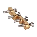 predolo Hydrofoil Mounting T Nuts Brass Thread M6 Portable High Strength Removable Hydrofoil T-nuts Set Sturdy for Surfboard Hydrofoil Tracks Parts, M6 with screw