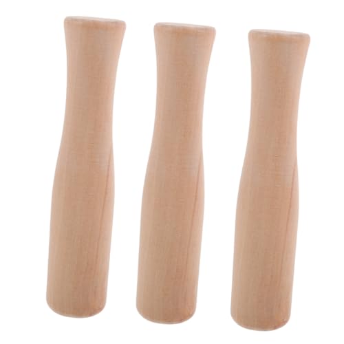 GLEAVI 3 Pezzi Pestello in Legno Batticarne Manuale Per Uso Domestico Strumenti Da Cucina Pestello Per Macinare Carne e Spezie