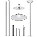 Nouva 45mm Professional Dance Pole, Spinning or Static Dancing Pole Set Kit Height Adjustable and Removable for Fitness Exercise Dance Home Pub Party Gym