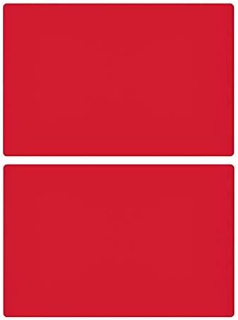 Dinner Silicone Placemat Nonstick Baking Mat Heat Resistant Nonskid Table Mat Insulation Hot Pad Extra Large Multipurpose Flexible Cuttable Table Mat 23.6" by 15.7" Red 2 Pcs