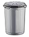 TU TENDENCIA UNICA Cubo de Basura de Plástico con Tapa y Asas. Contenedor de Residuos tanto para Interior como Exterior (Metalizado, 50 litros)