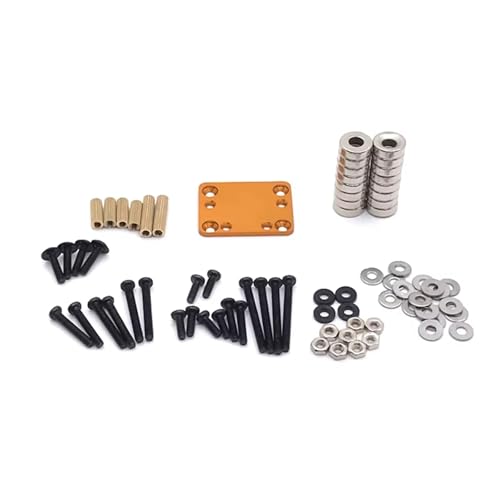 RC���f���p�[�c For Wltoys K969 K979 K989 K999 P929 P939 284131 For MINI-Q 1/28 ���^���V�F�������Œ� RC�J�[�A�b�v�O���[�h�A�N�Z�T���[(Gold)