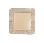 Silicone Foam Adhesive Dressing - Sterile, 10x10cm, Box of 5, Highly Absorbent & Waterproof