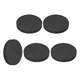 QUARKZMAN 5Pcs Dischi Di Gomma Pieni, 40mm Diametro Esterno X 6mm Spessore, Cuscinetti Antiscivolo Senza Adesivo, Distanziali In Gomma, Guarnizioni Piatte Tonde Per Mobili