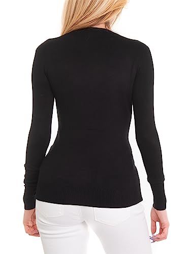 Guess Maglia Donna Paulette RN LS Sweater l Nero