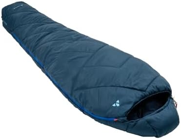 VAUDE Mumienschlafsack Sioux 800 II, atmungsaktiv – Blau | Atmungsaktiver 3-Jahreszeiten Kunstfaserschlafsack - optmimale Wärmeisolation - Komfort 5°C, Limit 0°C, Extrem -15°C