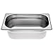 Produktbild Allpax GN Behälter 1/4 Edelstahl - Höhe 100 mm - lebensmittelechter & hitzebeständiger Gastronormbehälter, zum Abtropfen oder als Gareinsatz im Chafing Dish