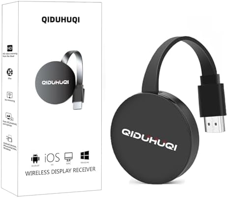 4K Wireless Miracast Dongle, Pantalla Inalámbrica Soporte Miracas...