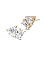 Radiant & Heart Cut - Yellow Gold - 1.80 Carat (0.90ct * 2)