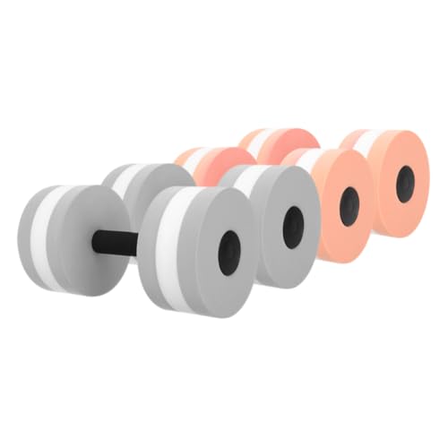 Toyvian 4 Piezas mancuerna flotante de agua pesas llenas de agua flotador de natación mancuerna ajustable adulto equipo de ejercicio de agua herramientas para ejercicios de piscina Eva