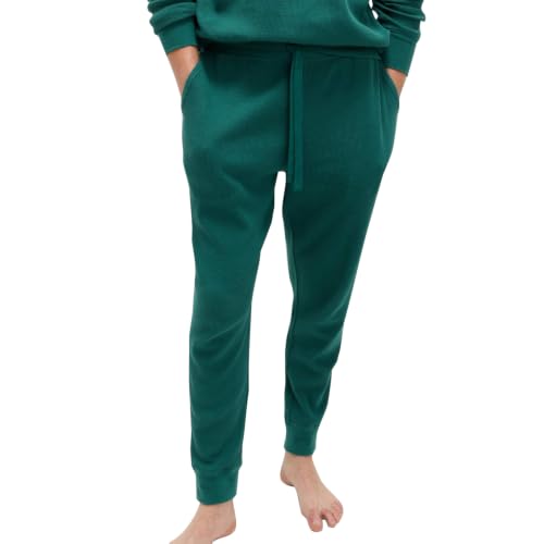 Image of Marks & Spencer Pure Cotton Waffle Loungewear Joggers