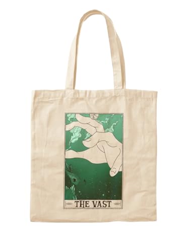 Sac fourre-tout tarotesque léger grand cabas en toile originale pour femme