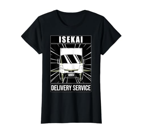 Truck-Kun ISEKAI DELIVERY Service! | Japanese Kanji T-Shirt, Women, Black, 3X-Large