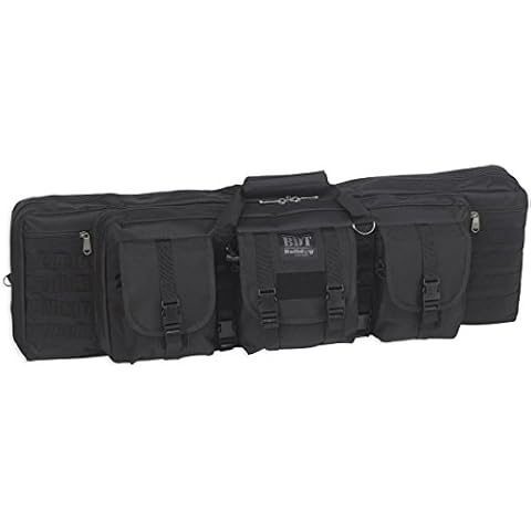 Bulldog Cases Tactical Double Rifle Case, 37", Black Cover