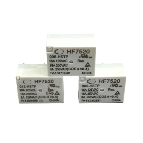 Relé HF7520-012-HSTP de 12V de 4 pines normalmente abierto para placas PCB 3
