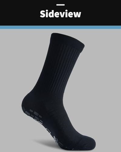 CWVLC Grip Socks Soccer - Cushioned Non-Slip Grippy for Men & Women Athletic - Barre Hospital Sticky Slipper Socks4