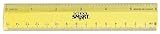 School Smart Lightweight Strong Plastic Ruler 6 Inches, Pack of 6