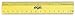 School Smart 1473613 Plastic Ruler, 6", Assorted Colors (Pack of 6)