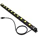 ZESEN 10 Outlet Heavy Duty Workshop Metal Power Strip Surge Protector with 4ft Heavy Duty Cord, ETL Certified, Black