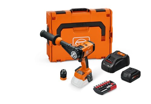 FEIN Akku-Bohrschrauber ASCM 18-4 QM AS Universal-lean-top Set, mit 8-teiligem Bit-Set, einem Akku (GBA 18 V 5.0 Ah AS) und Schnellladegerät (GAL 1880 CV AS)