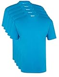 Besonders hautsympathisch Ultrasport Herren Sport Freizeit T-Shirt mit Rundhalsausschnitt 5er Set, Blau, XL
