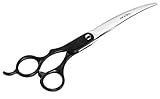 Andis 8' Curved Shears, Left-Handed, Professional Dog & Cat Grooming (80625)