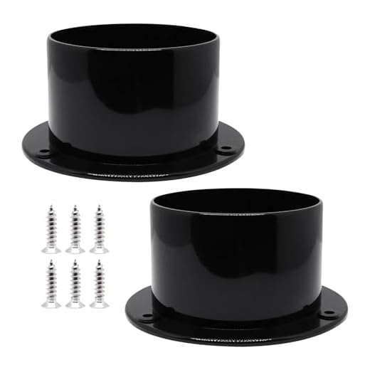 Juego de conectores de ventilación de grado industrial de 3 pulgadas, fácil de usar, paquete de 2 para sistemas de ventilación mecánicos, brida de conducto preperforada