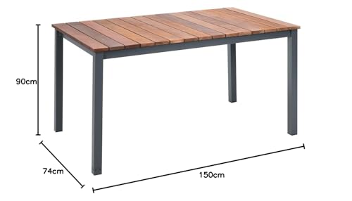 Gartentisch aus Holz Greemotion Mackay mit Niveauregulierung