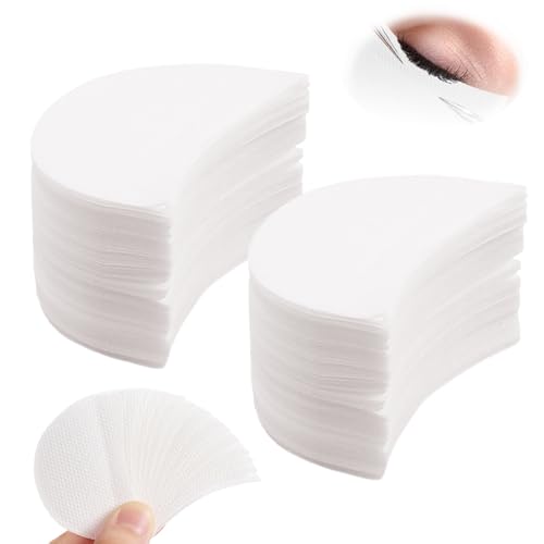 TRKETK 200 Pièces Autocollants Fard Paupières, Non-Woven Eye Patch pour Prévenir les Extensions de Cils Résidu de Teinture et de Maquillage Tampons de Protection pour Fard à Paupières