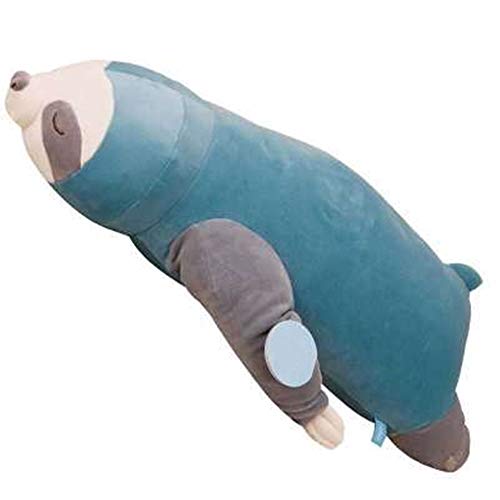 ZIHE Sloth Stuffed Animal Plush Sloth Toys, Cute Sloth Pet Toy Hugging Pillow, Plush Sloth Gifts Baby Dolls Kids Birthday Gifts (Blue,25.5in/65cm)