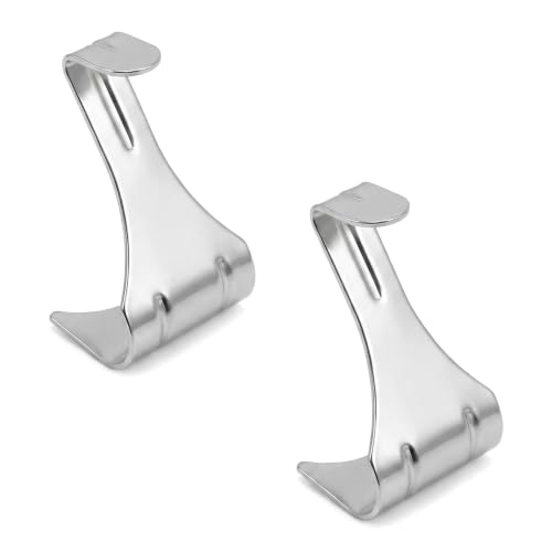 Image of 30-Pack Silver Picture Rail Hooks for Photo Frame Moulding Hanging | heavy duty load capacity, crown moulding compatible, art gallery display, adjustable wire hanging, rust-resistant finish