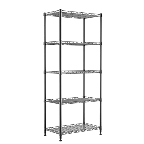 REGILLER 5-Wire Shelving Metal Storage Rack Adjustable Shelves,Standing Storage Shelf