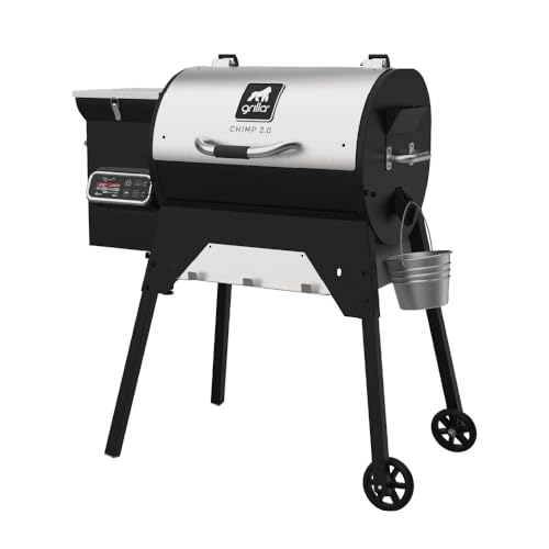 GRILLA Chimp 2.0 Pellet Grill with WiFi, Foldable, Compact