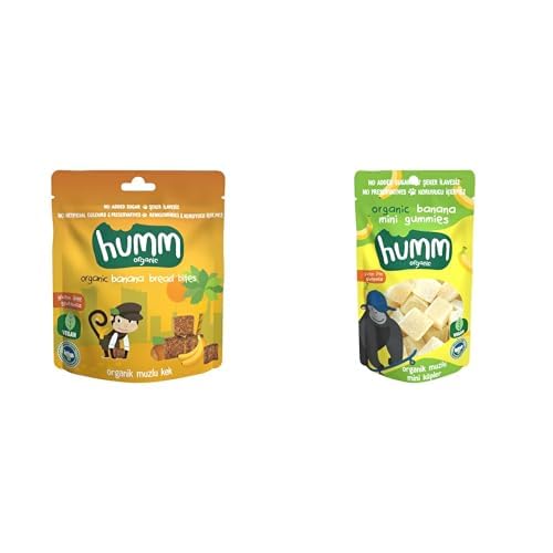 Organik Vegan Muzlu Kek & Muzlu Mini Küp Atıştırmalık Paketi - 4 adet (2 çeşit)
