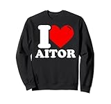 aitor bowie messer 8.5 oz, Klassisch geschnitten I love Aitor Sweatshirt