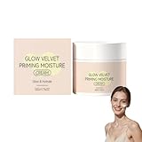 Priming Moisturize Cream, Pore Blurring & Makeup Gripping Primer, Hydrating Glow Velvet Texture, All-Day Lock for Daily & Special Occasions, Skin Care for All Skin Types