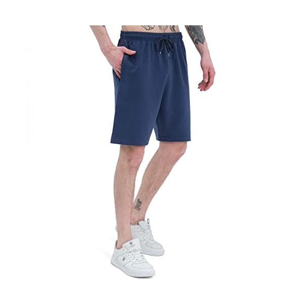 Smith & Solo Sportbroek voor heren, korte broek, hardloopshorts voor mannen, joggingbroek, fitnessbroek, sportshort, bermuda, shorts, trainingsbroek, tennisbroek, voor zomer, katoen
