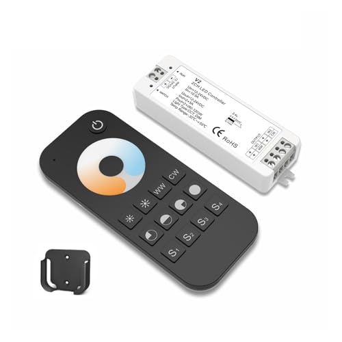 Télécommande avec support V2 pour ruban LED CCT de salon et cuisine