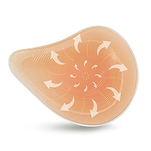 DFGGE 1 Trozo Seno De Silicona Pechos Falsos, 600G Prótesis Mamaria para Mastectomía, Travesti, Transgénero, Sujetador Reforzador Inserciones, Forma Asimétrica,Right Side Only