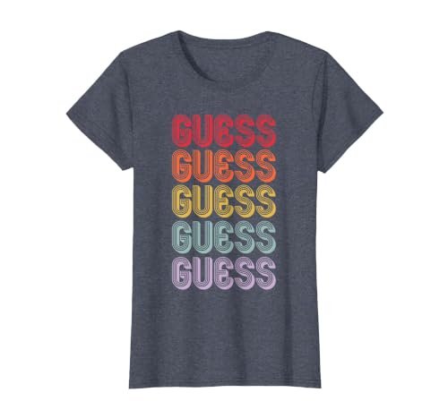 Guess T-Shirt, Women, Heather Blue, X-Large
