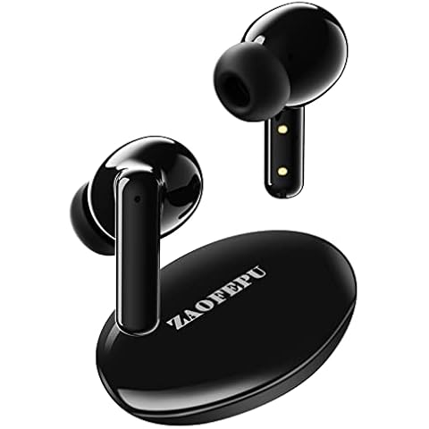ZAOFEPU Wireless Earbuds, TWS100 Bluetooth 5.2 Touch Control True Wireless Bluetooth Earphones with Hi-Fi Stereo Audio, in-Ear Deep Bass Built-in Headphones, One Click to Switch 5 EQ Modes (Black) Cover