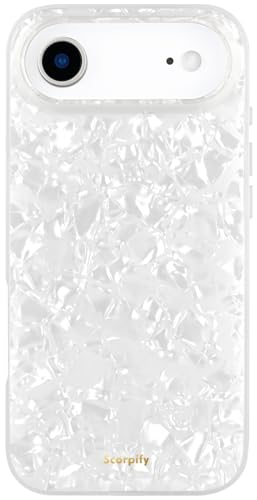 Coque iPhone 10 Air magnétique antichoc SCORPIFY perle blanche fine et transparente