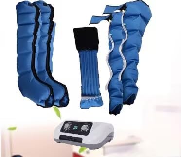 SULQING 6 Cámaras De Aire, Presoterapia para Casa Abdomen Y Piernas, Masajeador De Piernas Compresion De Aire, Favorece & Mejor Circulación, Drenaje Linfático